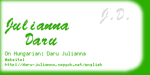 julianna daru business card